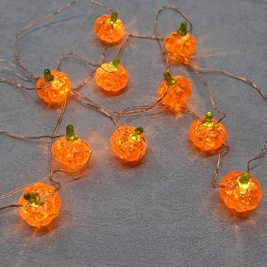 12ct. Pumpkins Icon LED String Lights by Ashland®
